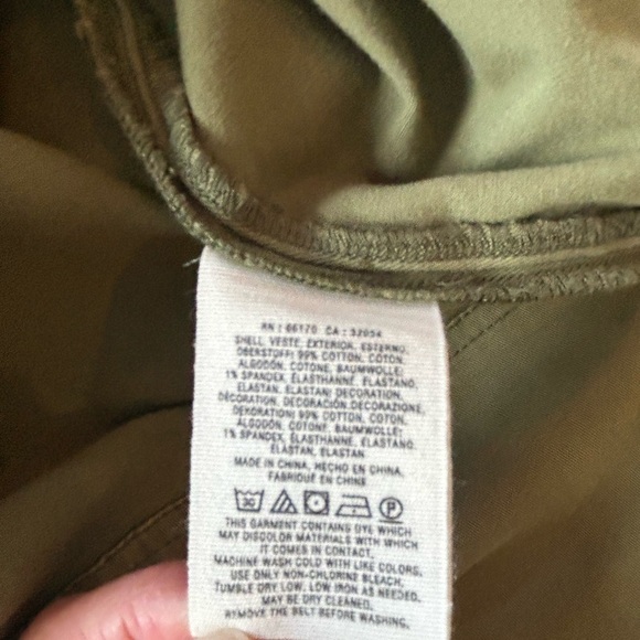 Maeve Green Denim Dress Belt V Neck Midi Length Size 6 (fits snug like a 4) - Picture 9 of 16